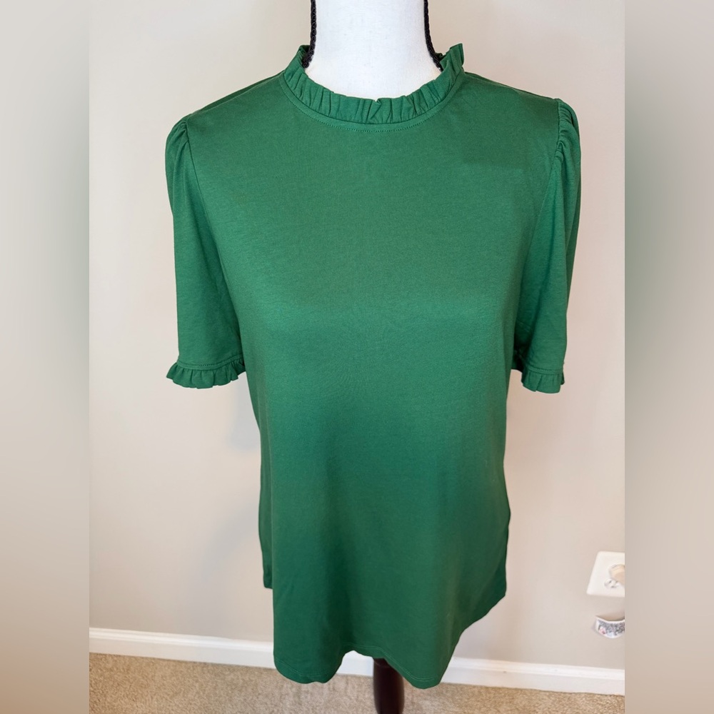NWT Boden Emerald Short Sleeve Top
